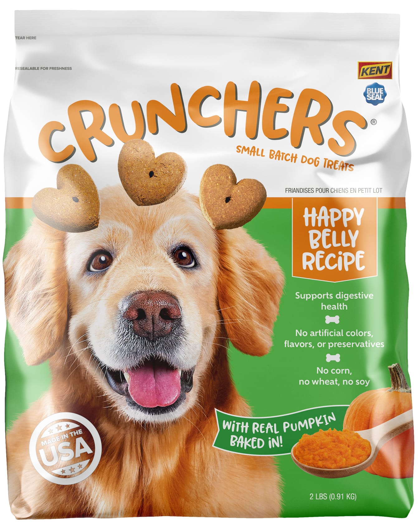 Cruncher Happy Belly Recipe Small Batch Dog Treats