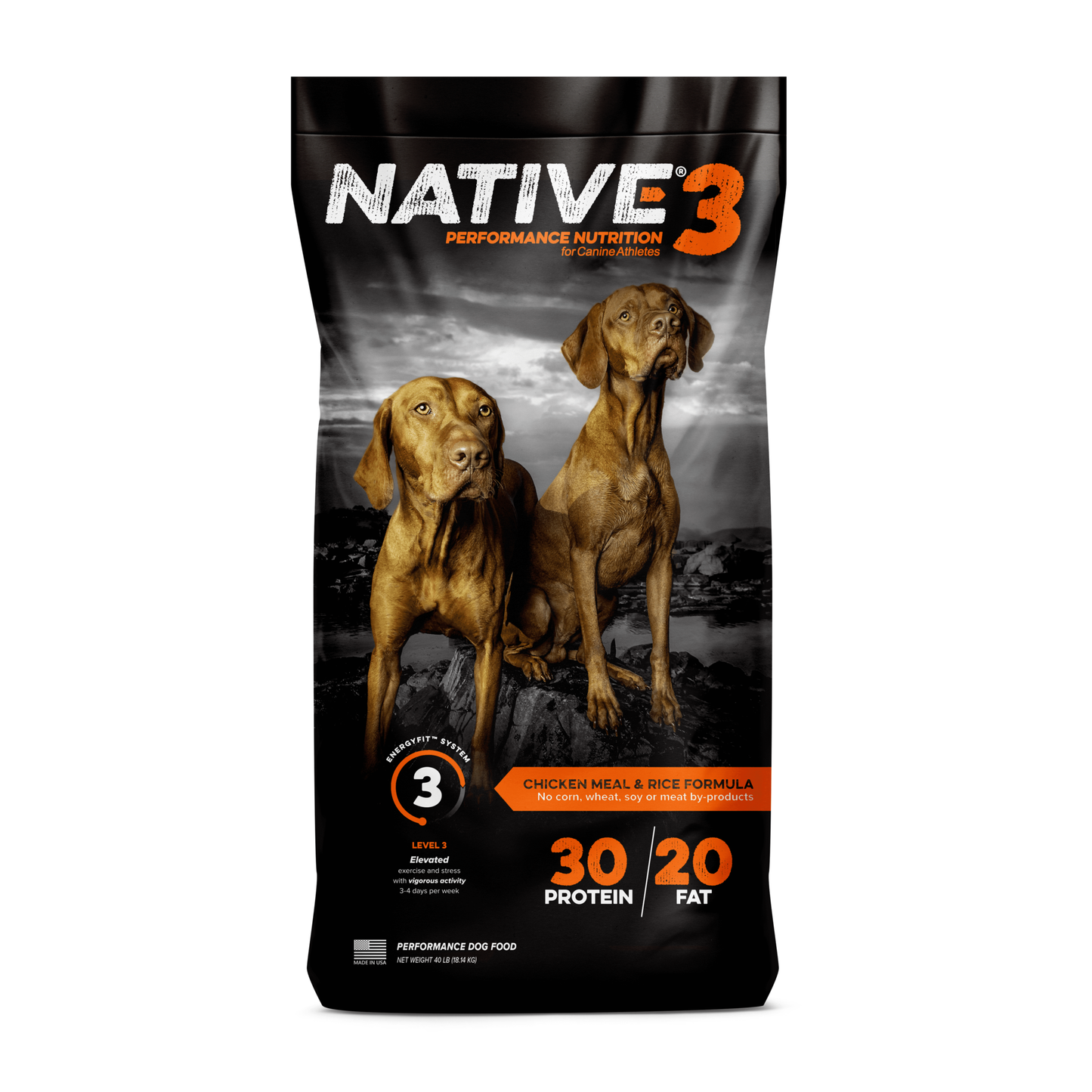 Native Level 3 - High Performance Nutrition Dog Food for Active Dogs
